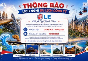 THÔNG BÁO LỊCH NGHỈ TEAMBUILDING 2026